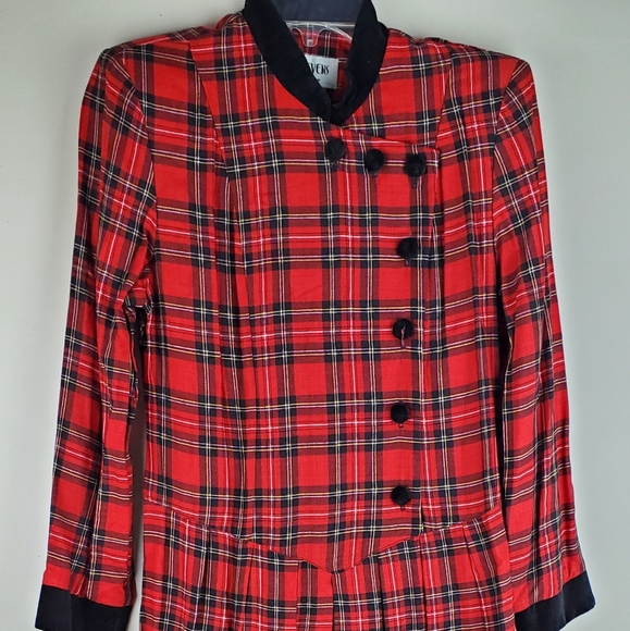 Vintage R.J. Stevens Petite Size 6 Midi Dress - Picture 1 of 8